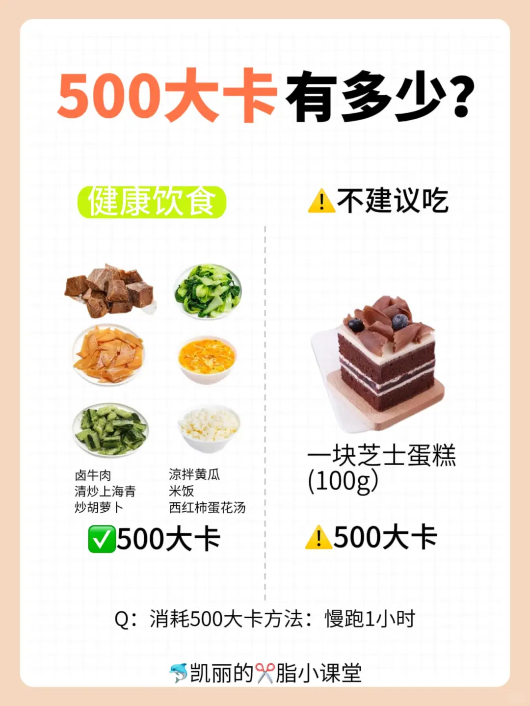 99%的人都不知道500大卡有多少❓