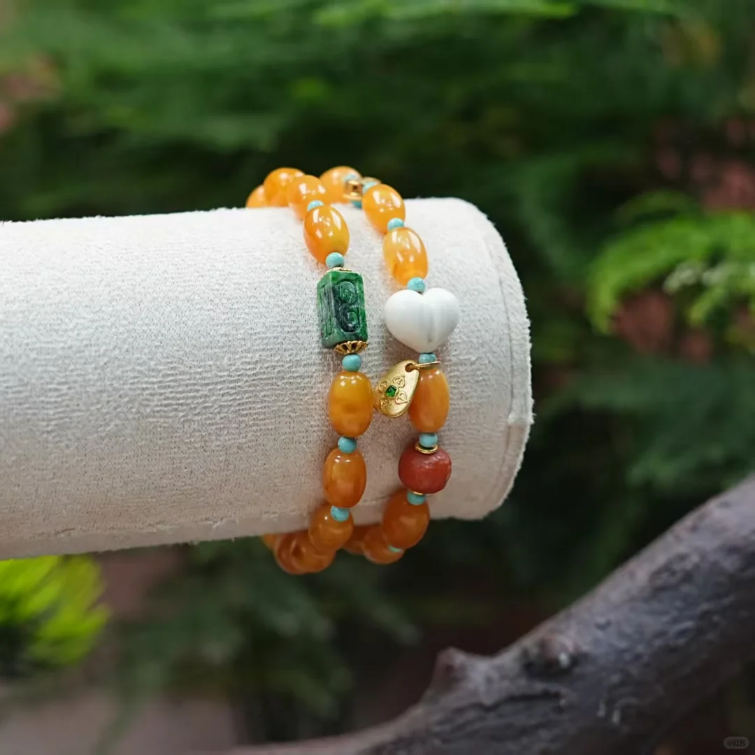 被问爆！天然鸡油红双圈手串美疯啦！