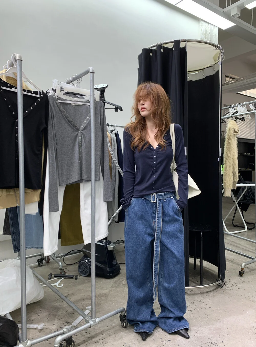 冬日百搭牛仔裤！遮胯显高显腿长✔️🔹