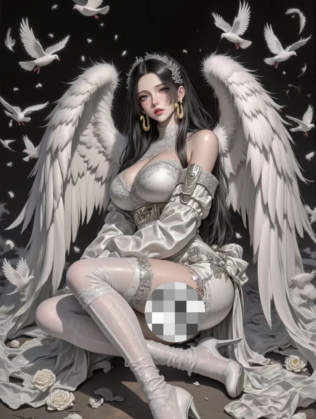 画个白天使吧！