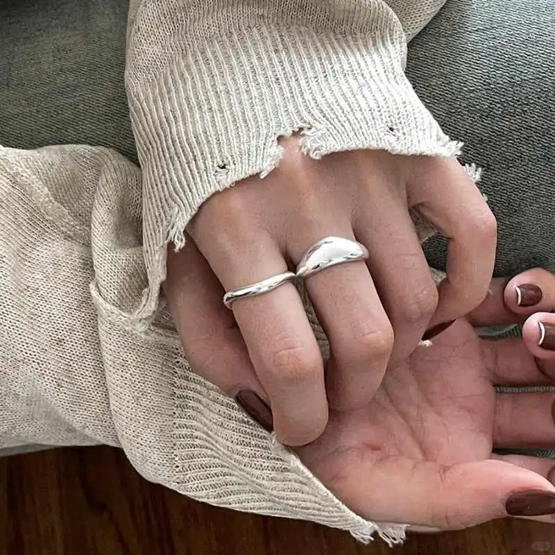 2025新款线条不规则随形戒指女时尚简约