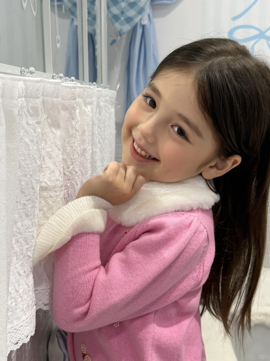 今天是粉色的 甜到冒泡的小孩🍰