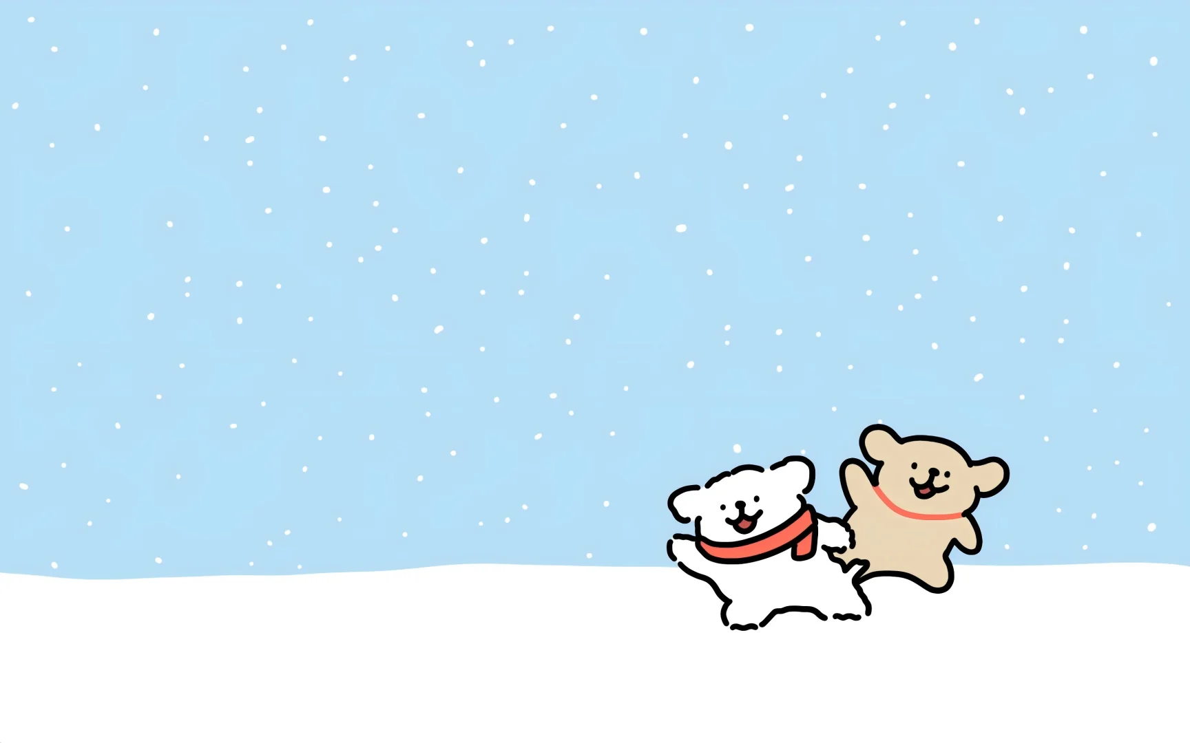 Share I 线条小狗高清壁纸【4K超清】