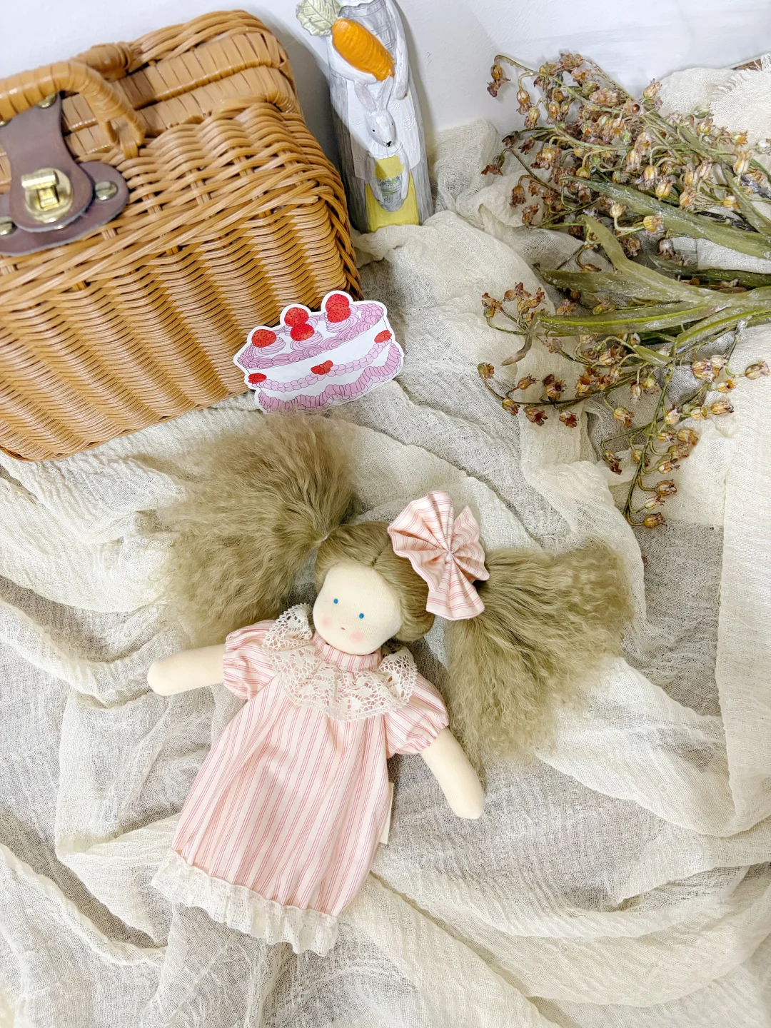 客订|温暖甜美的条纹裙娃娃💒🐻