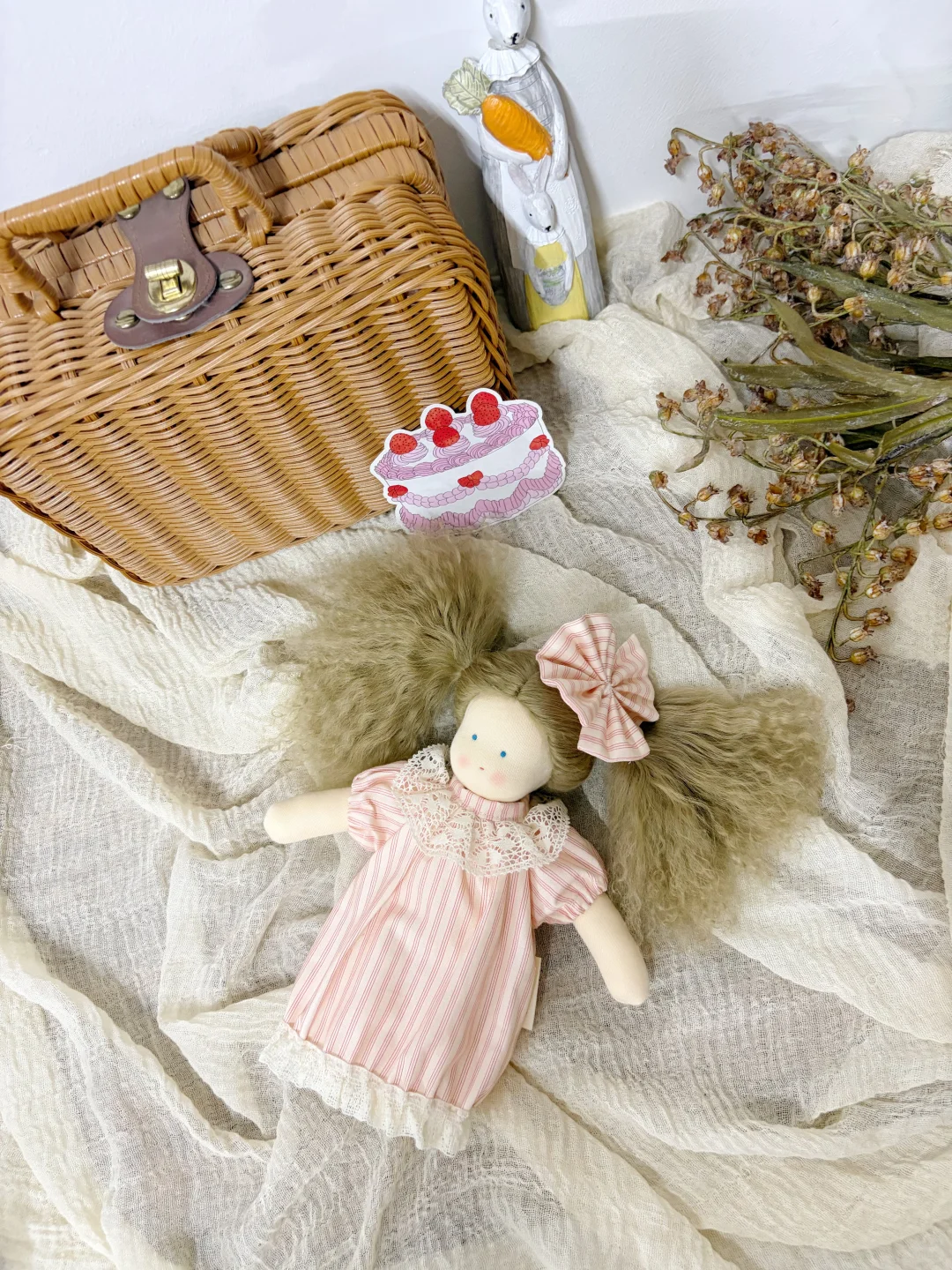 客订|温暖甜美的条纹裙娃娃💒🐻