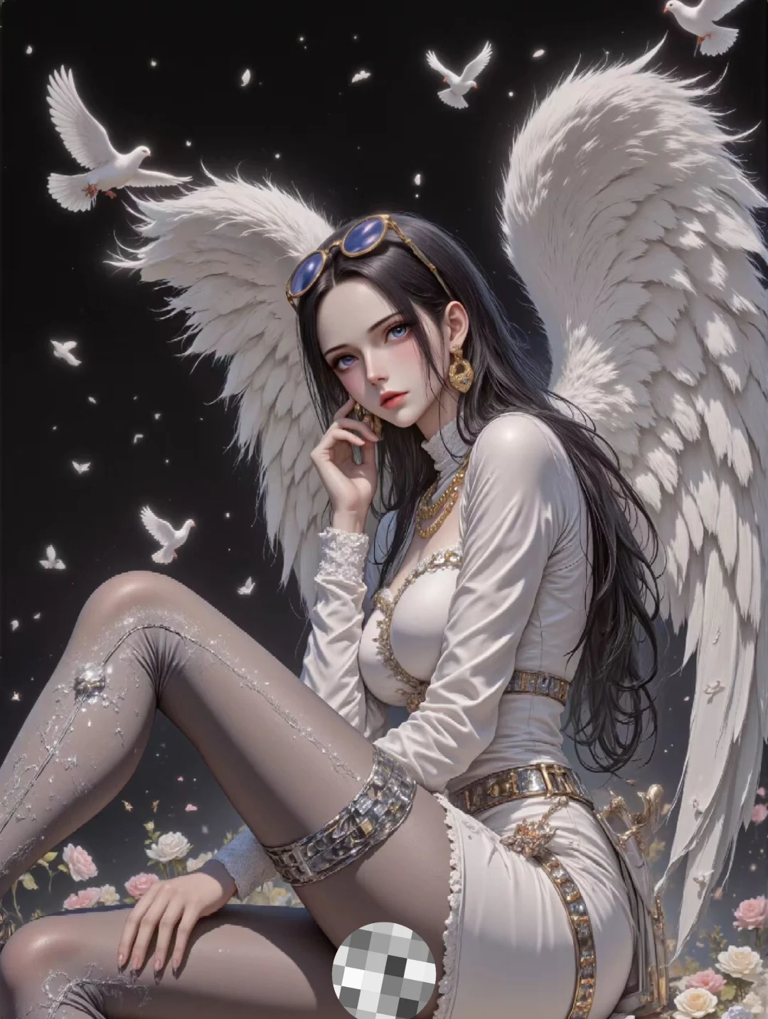 画个白天使吧！