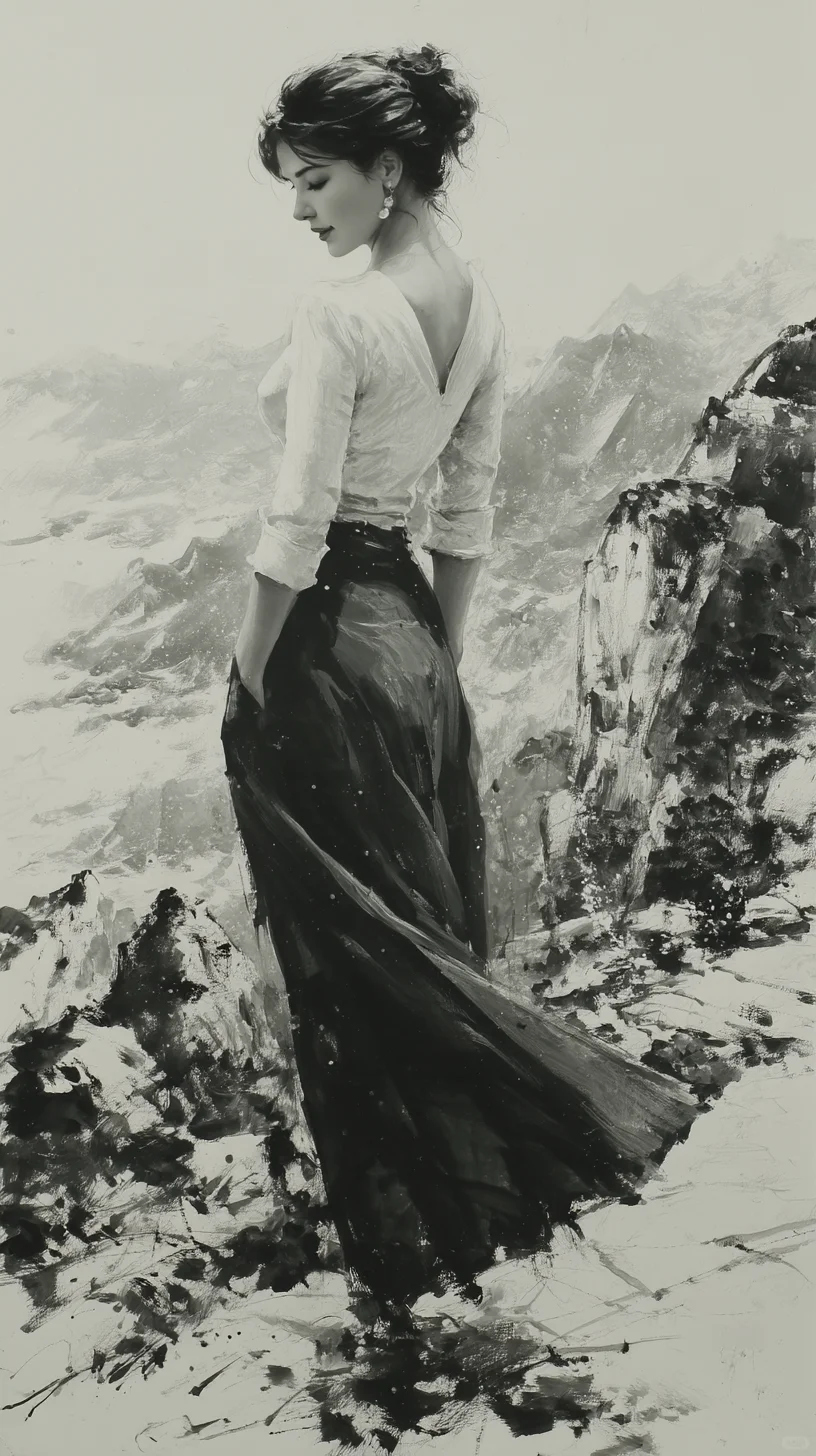 水墨丹青处，佳人韵如诗