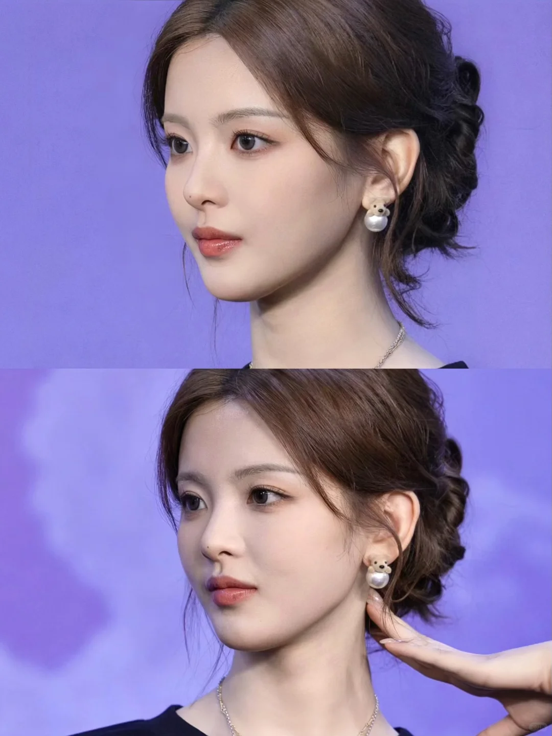 杨超越鼻子好秀气