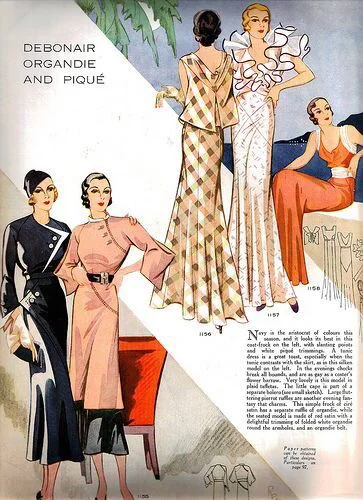 复古杂志里的时尚穿搭～