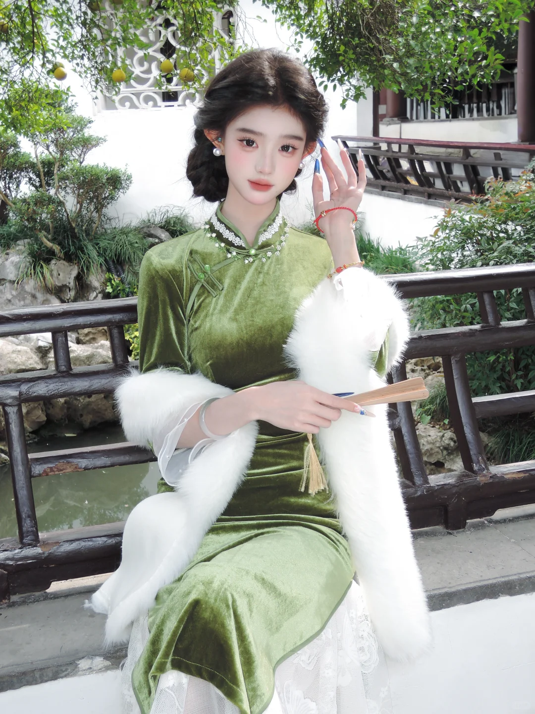 我是不会放弃来南京拍这么贵气的旗袍妆的!