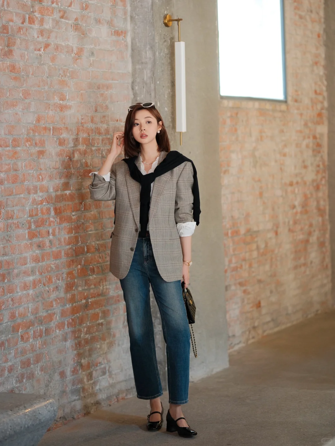 前年在复古集市上300块买的西装外套