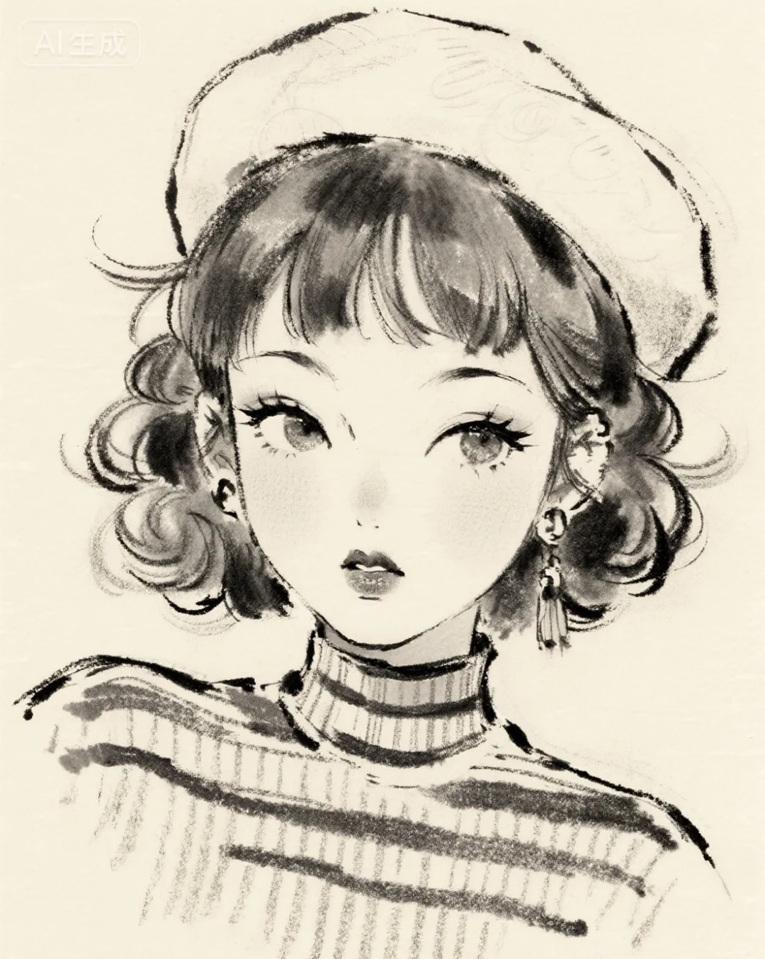 她很特别，很特别，快来临摹打卡呀