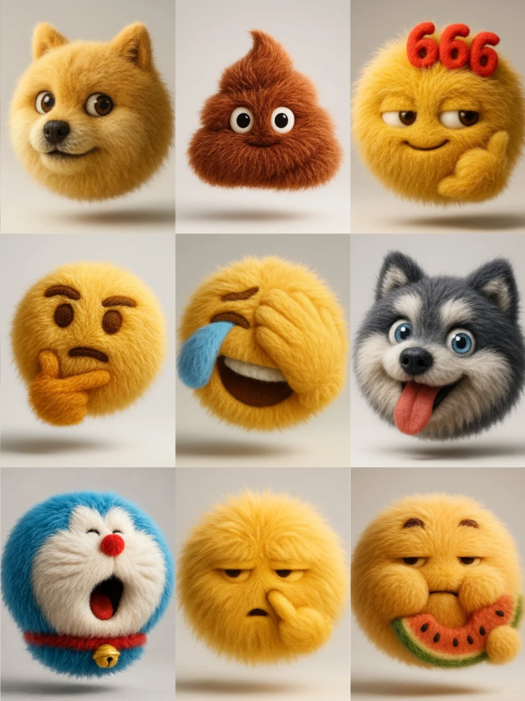 画毛茸茸的表情包