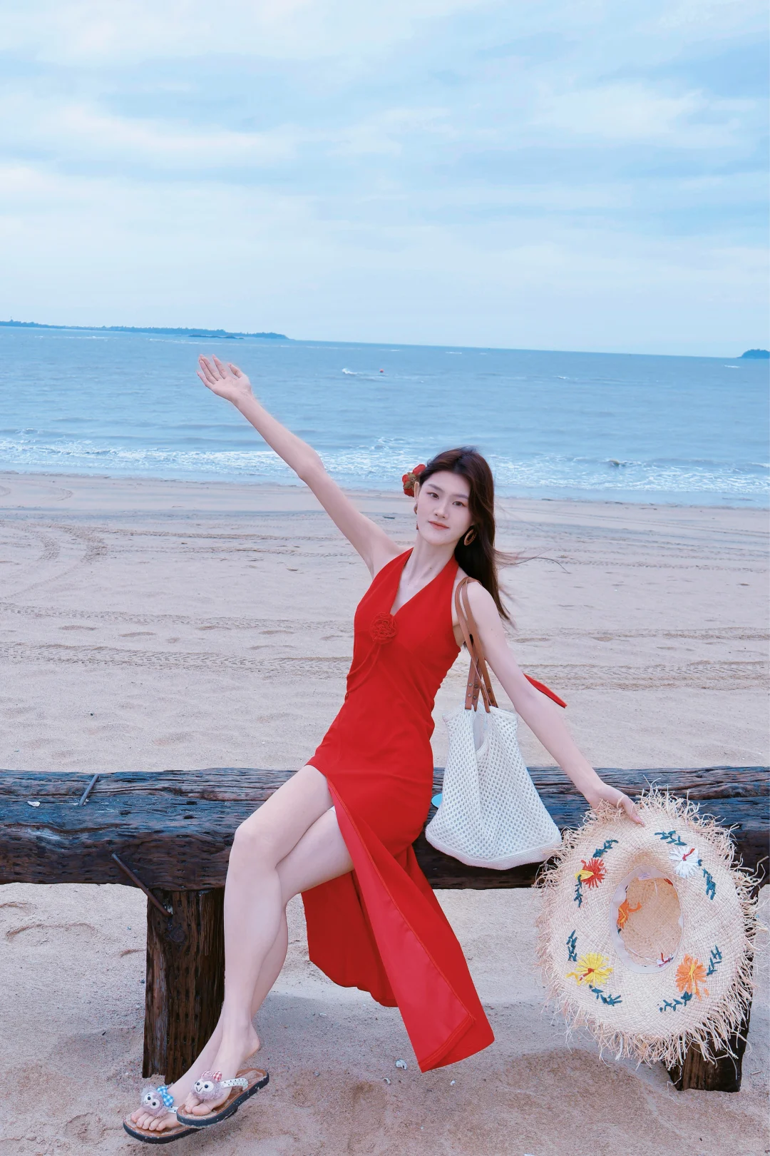 厦门陪拍｜论红色裙子跟海边的适配度！绝🥀