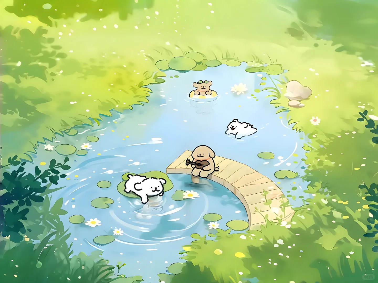 Share I 线条小狗高清壁纸【4K超清】