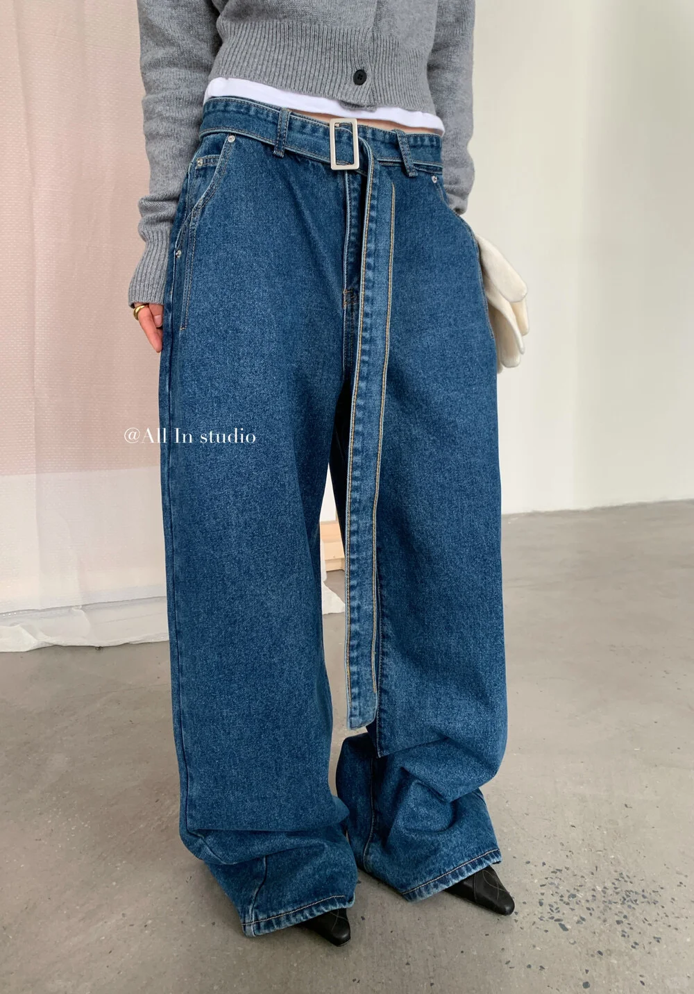 冬日百搭牛仔裤！遮胯显高显腿长✔️🔹