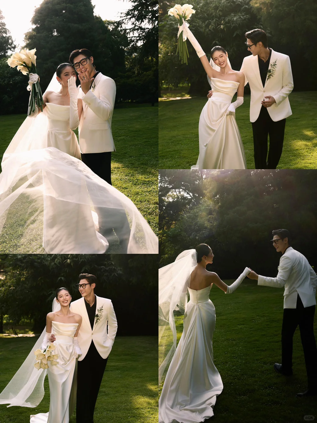 快来抄作业❗️这组森系婚照完全是韩女天菜