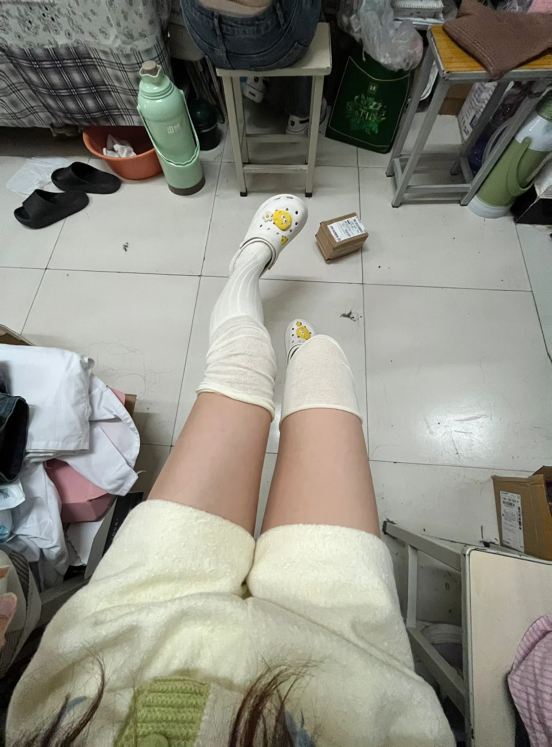 女大不骗女大这条过膝袜不勾丝 不掉筒