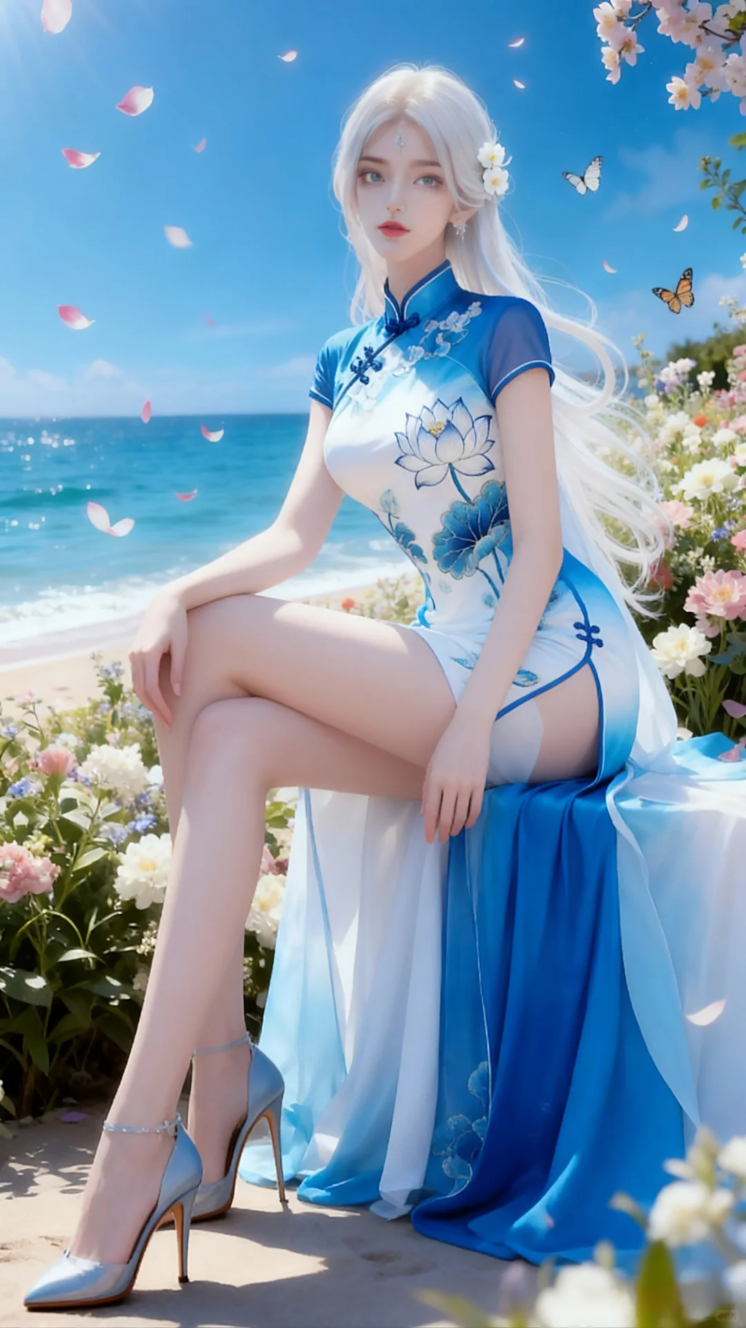 国漫女神穿上现代装小白