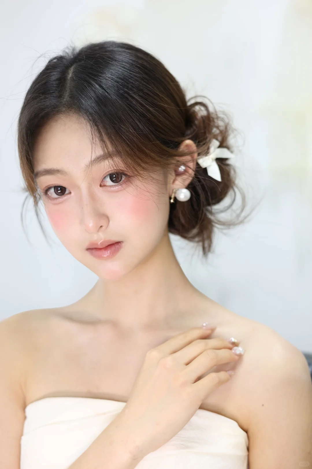 韩系侧丸子温柔感十足🫧