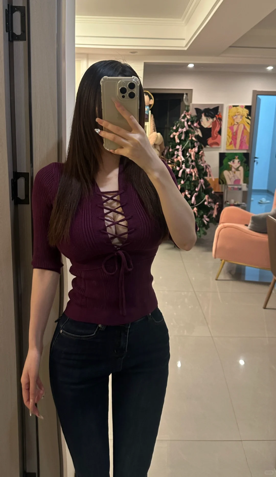 过度打扮吸引同性！！！实况也超美的这个上衣