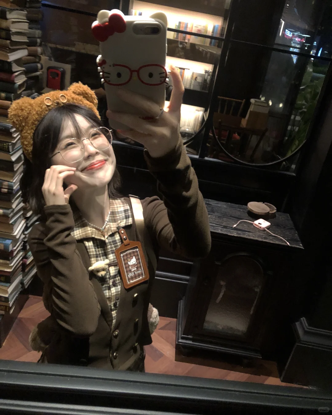 我晕！古着vintage格拼接假两件好有感觉欸～