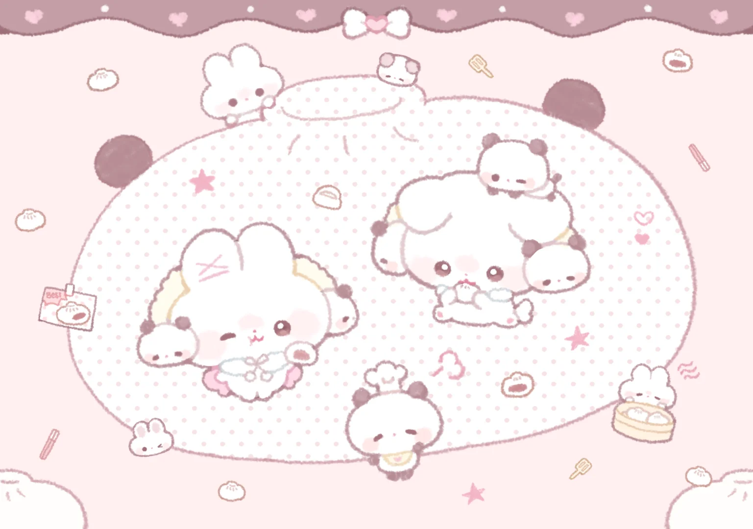 🐼豆沙小包ipad壁纸♡₊˚