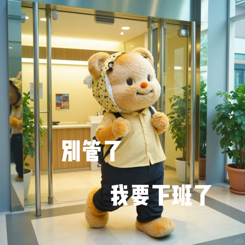 黄油小熊 | 是谁还没有打工人专属表情包