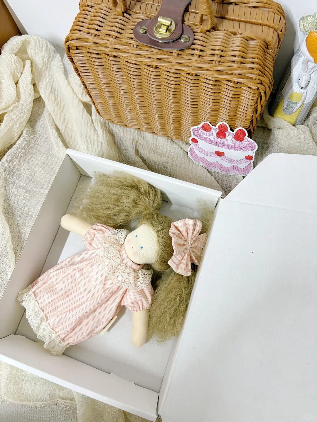 客订|温暖甜美的条纹裙娃娃💒🐻