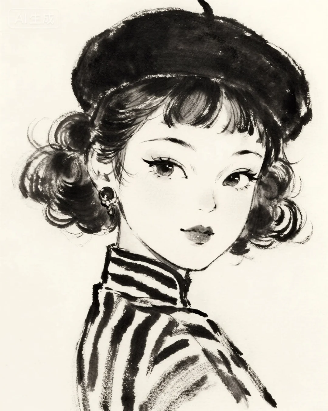 她很特别，很特别，快来临摹打卡呀