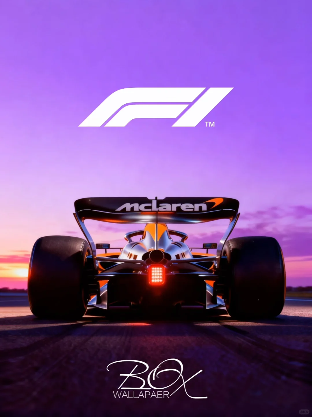 动态壁纸｜F1迈凯伦紫色晚霞里的出场仪式🏎️