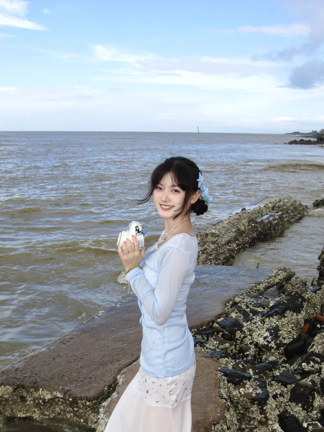 海边拍照自带氛围感🧚🏻海边吹风椰🏝️🌬️🥥