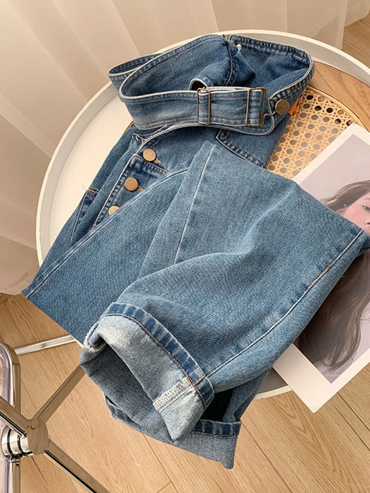 牛仔背带裤真的巨好看🍒🍒