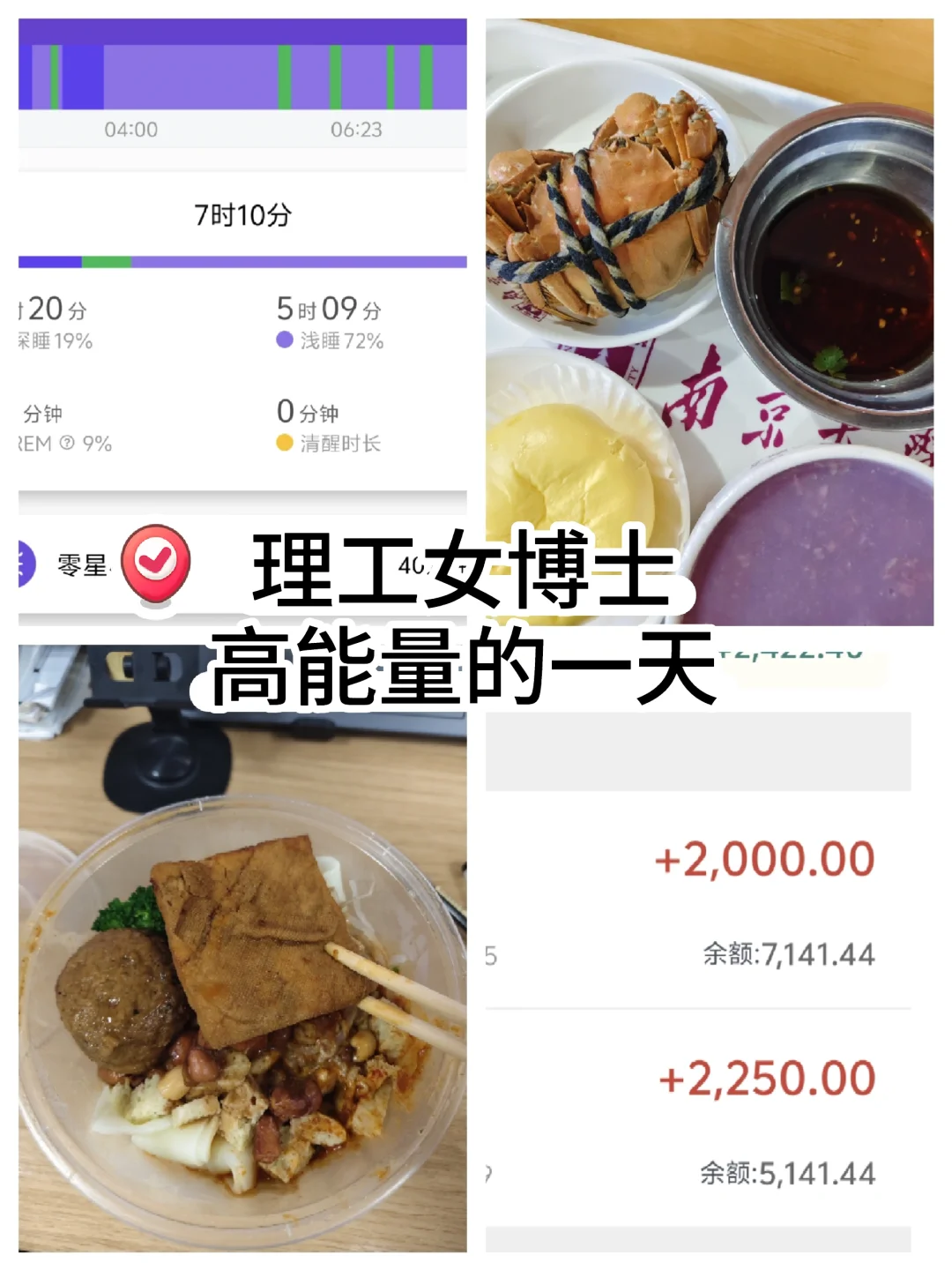 nju理工女博Ⅰ高能量的一天