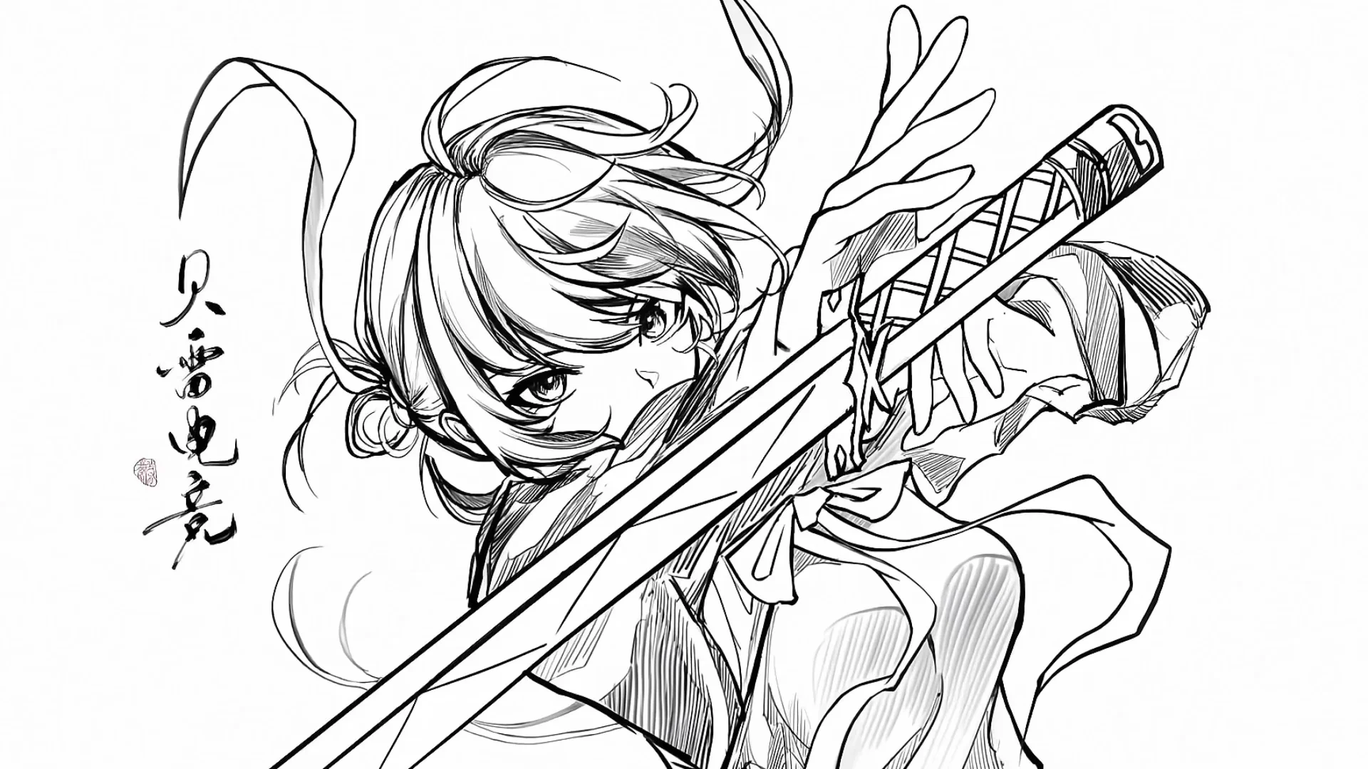 线稿动态壁纸 手机➕平板