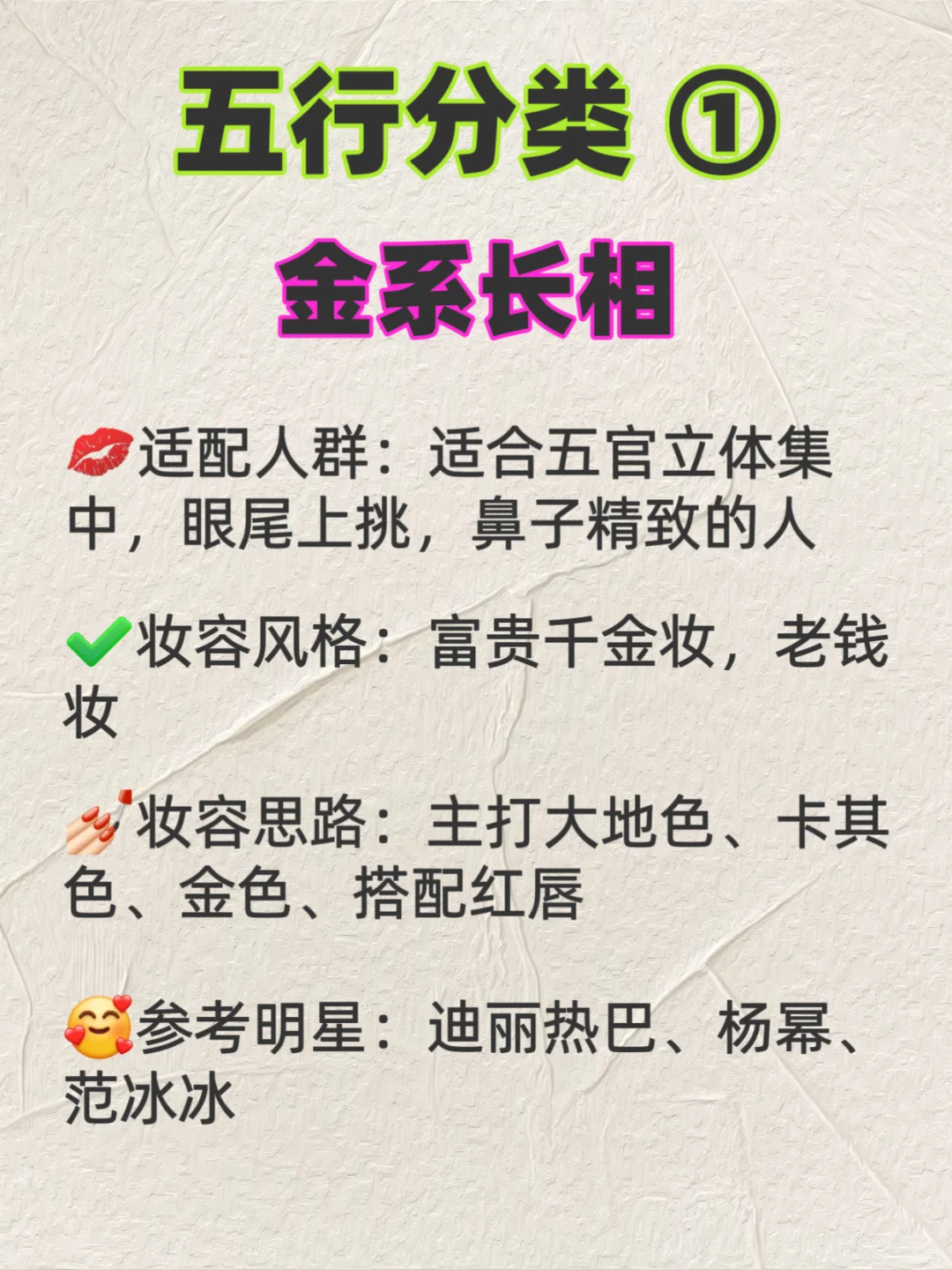 10S自测五行美人属性！原来我是明艳大女主