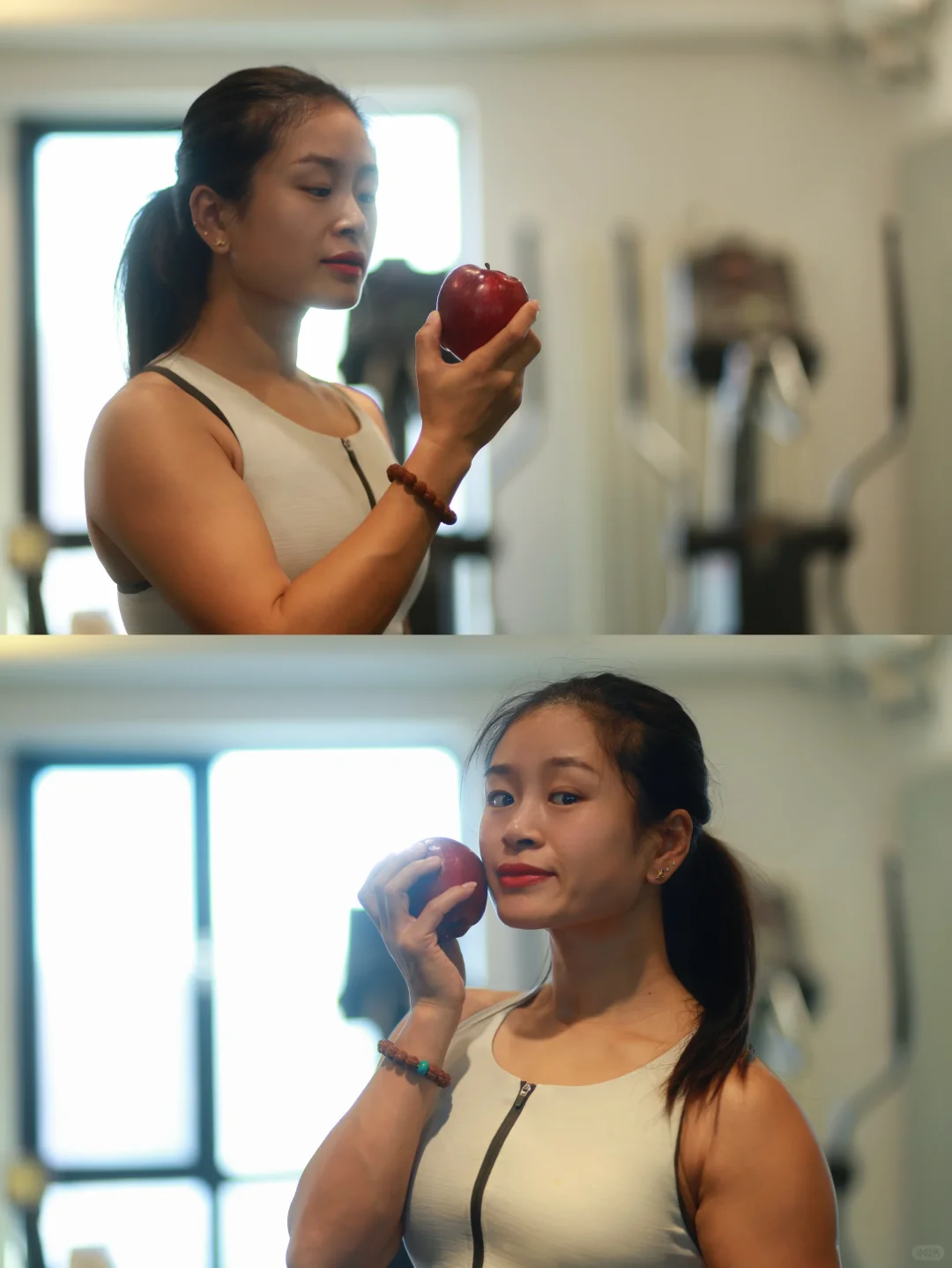 健身拍照📷｜健身女教练的红苹果🍎出镜