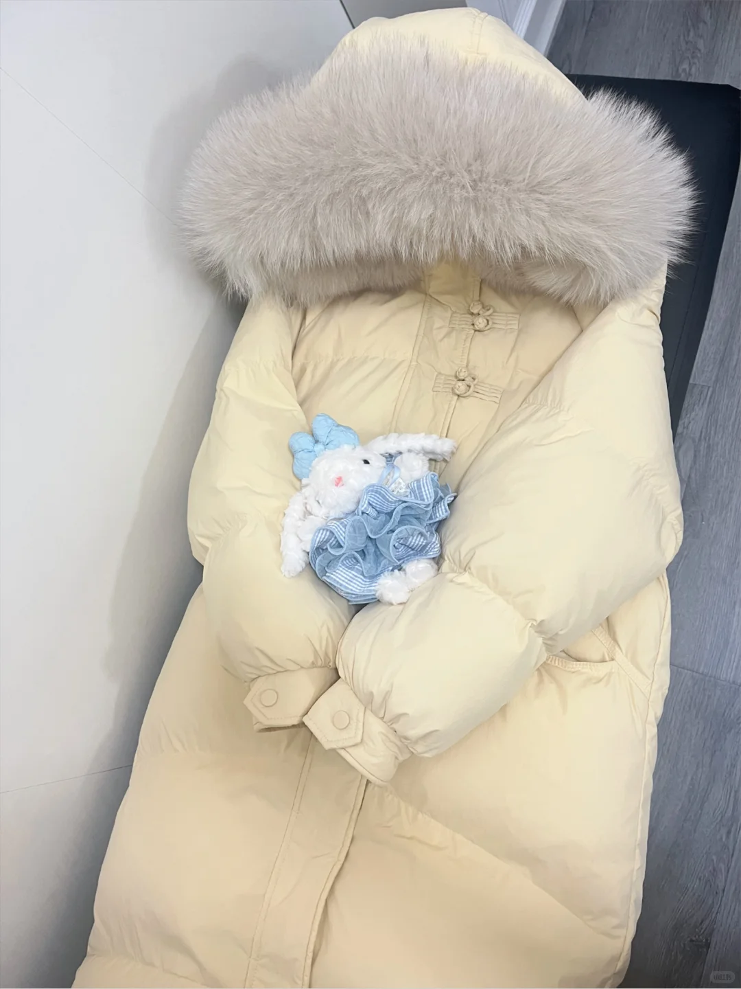 降温❄️买到了奶呼呼的羽绒服🍧好厚实好甜美