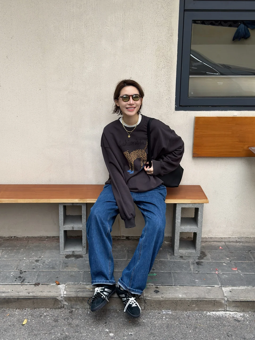 就是很爱卫衣+牛裤