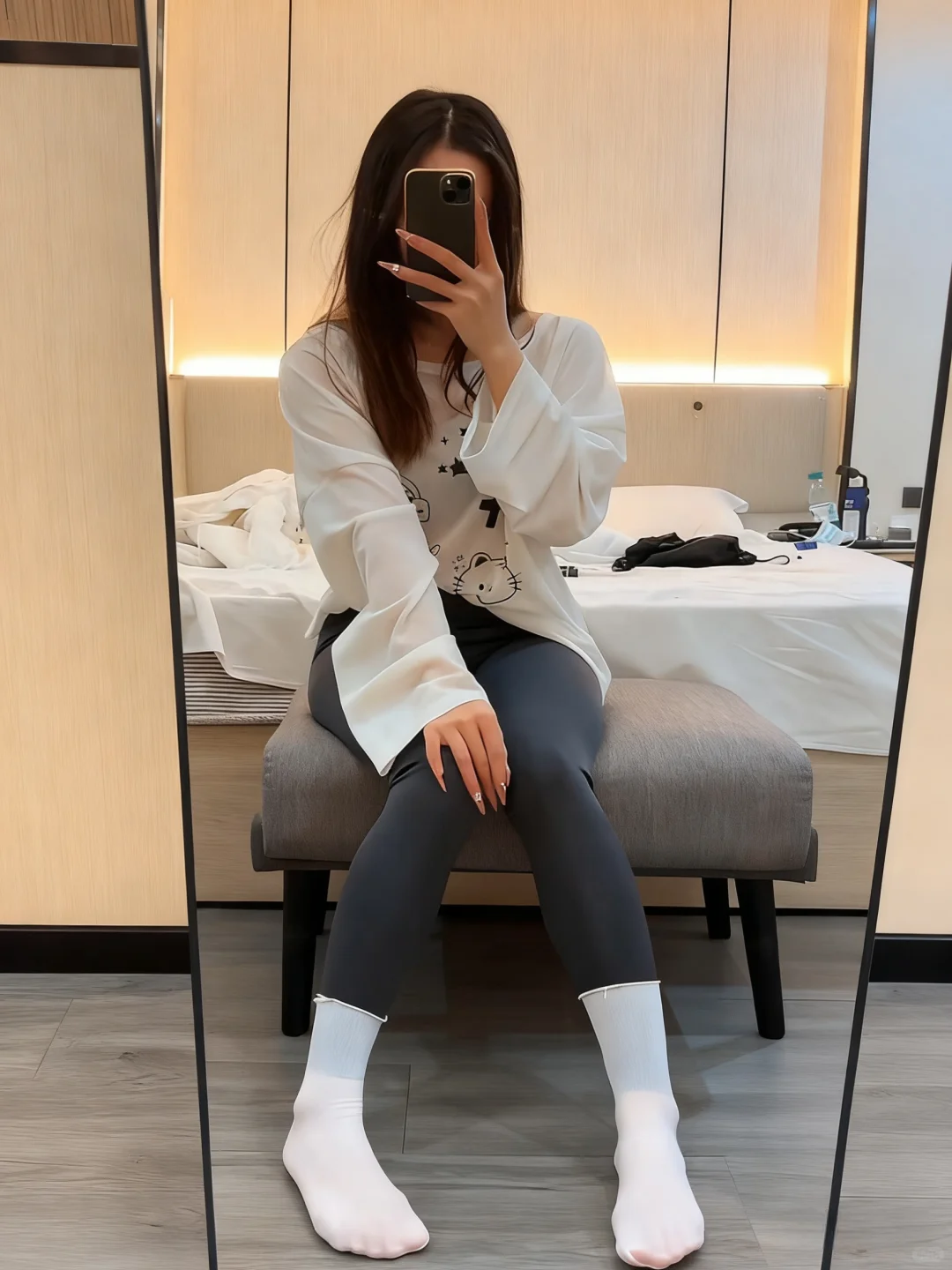 解锁瑜伽裤穿搭！白袜一穿秒变时髦精🧦