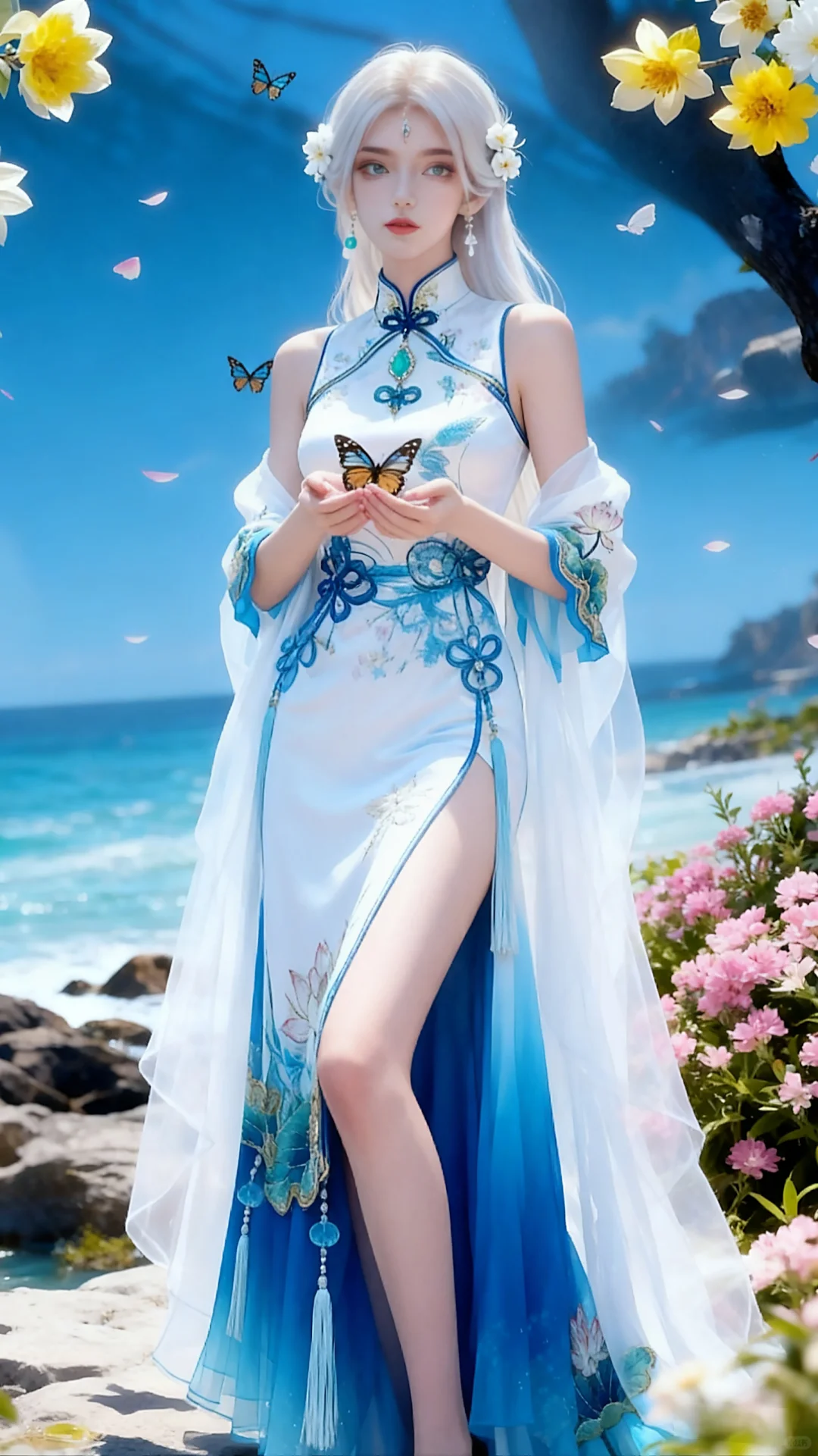 国漫女神穿上现代装小白