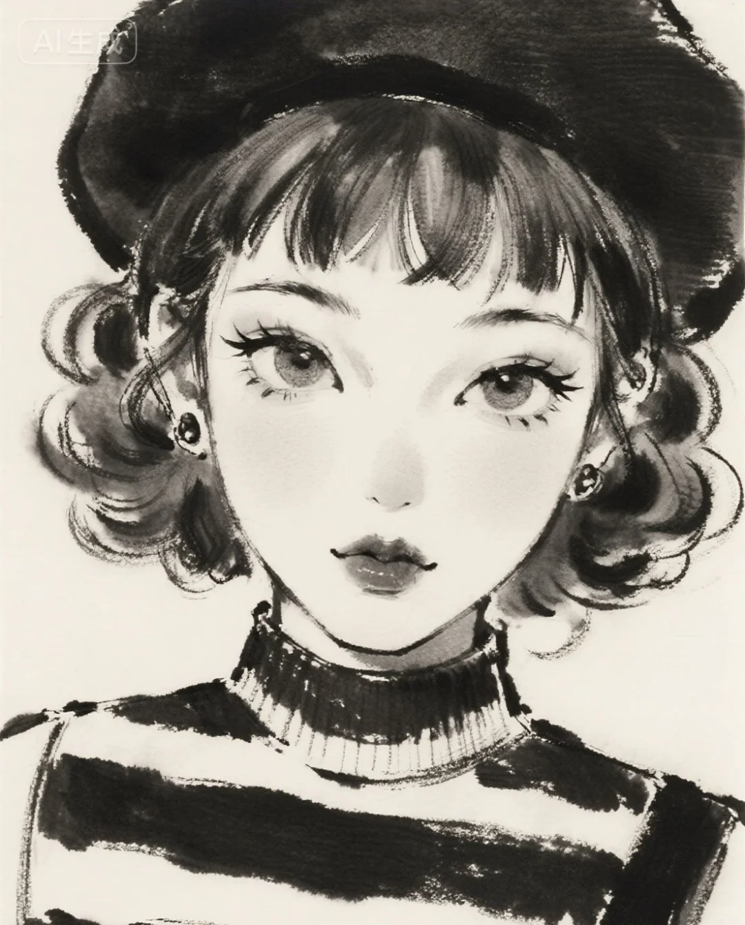 她很特别，很特别，快来临摹打卡呀