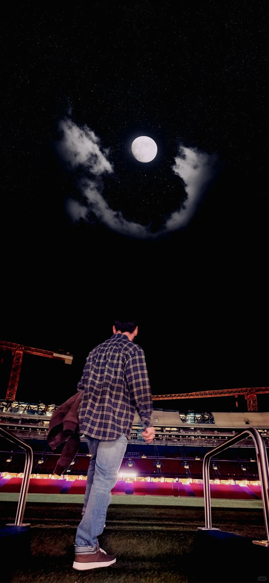 一组壁纸｜梅西｜夜访诺坎普（电脑壁纸）