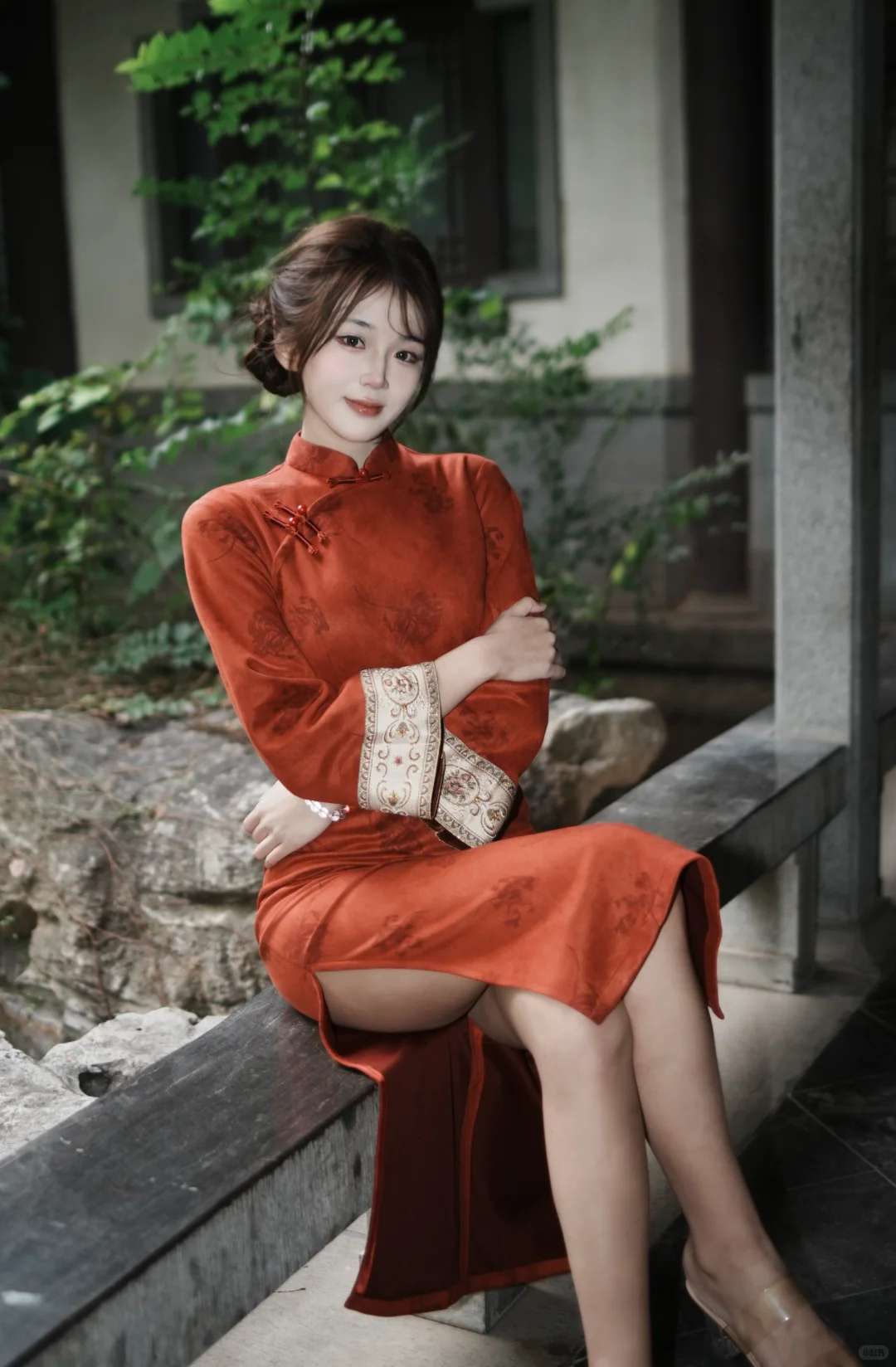 入秋穿旗袍的氛围感绝了！🍂