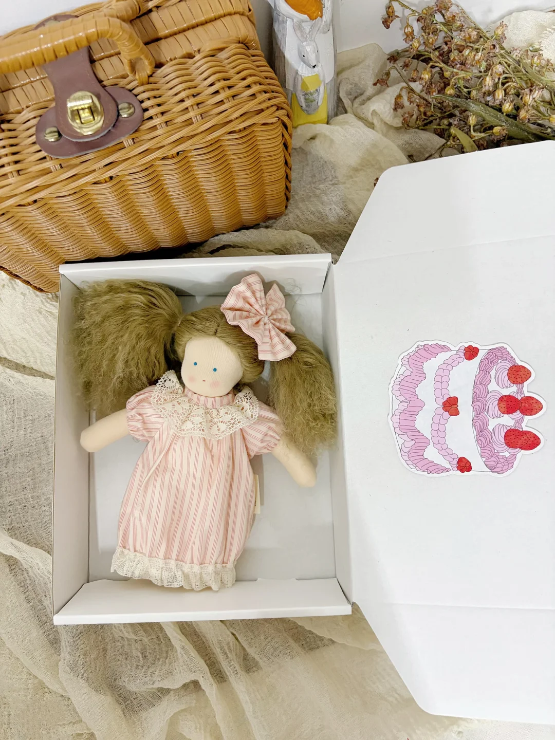 客订|温暖甜美的条纹裙娃娃💒🐻