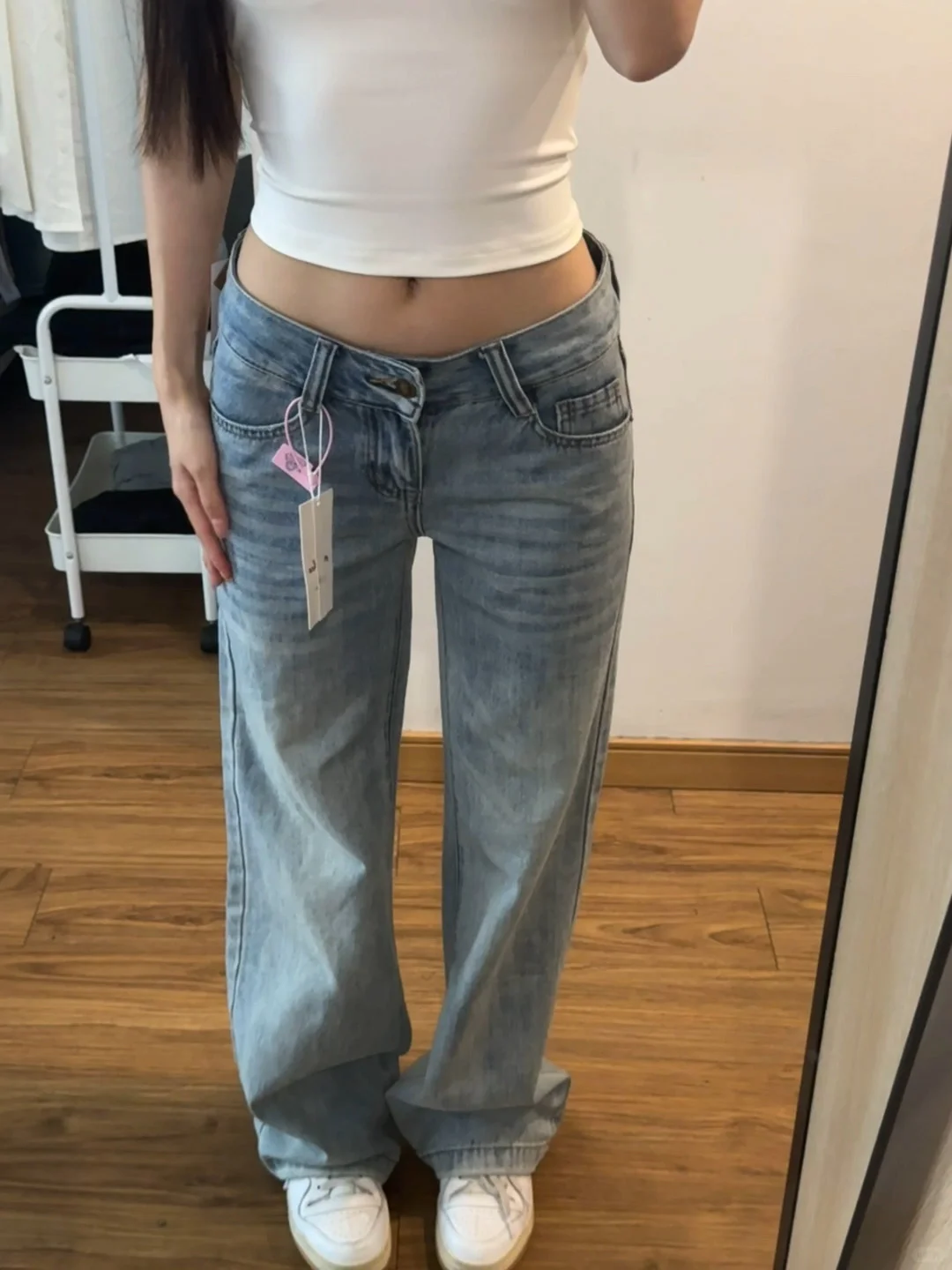 popchee 四条低腰牛仔裤测评