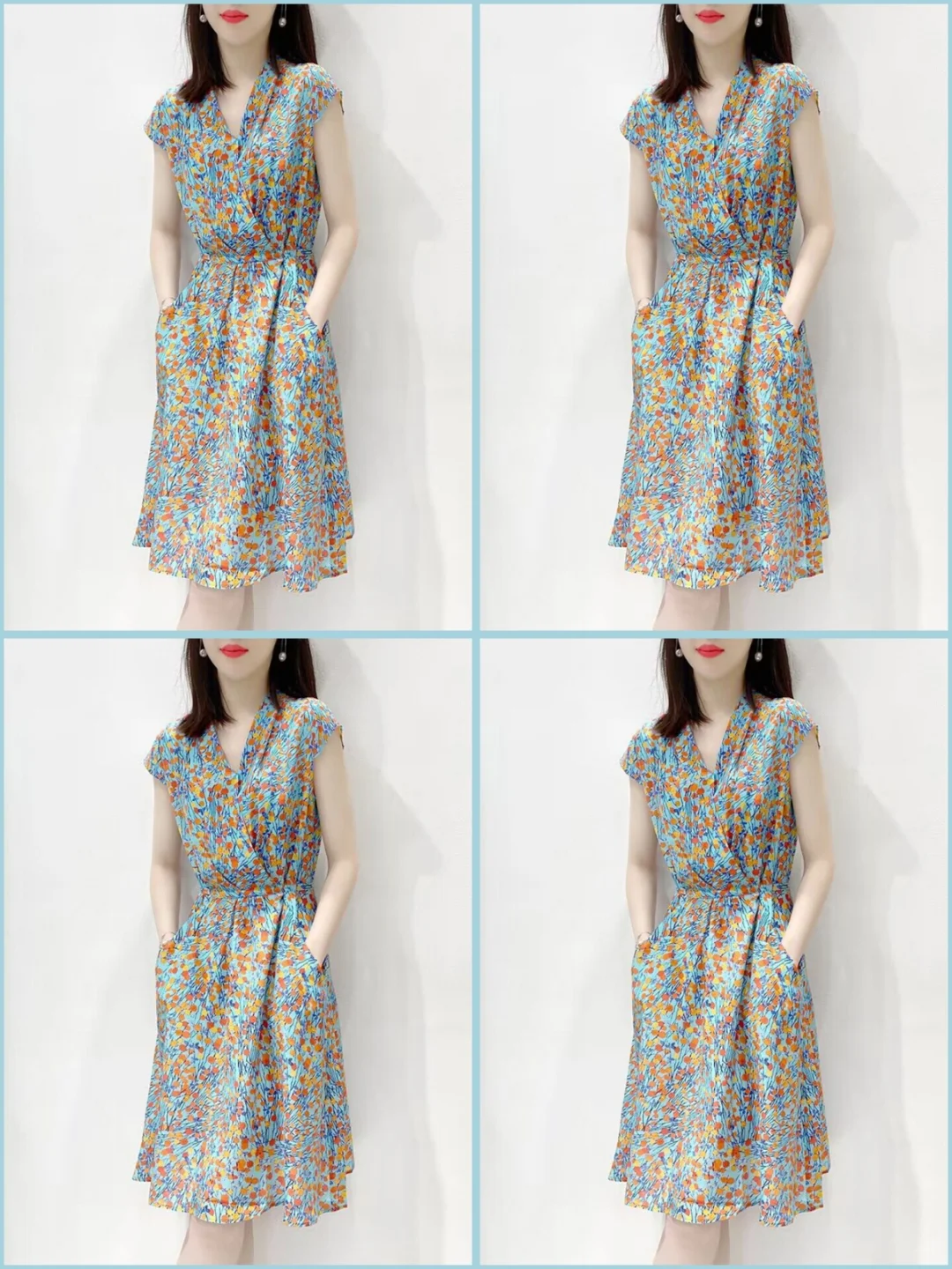 哥弟全网首发！显瘦V领连衣裙太绝了