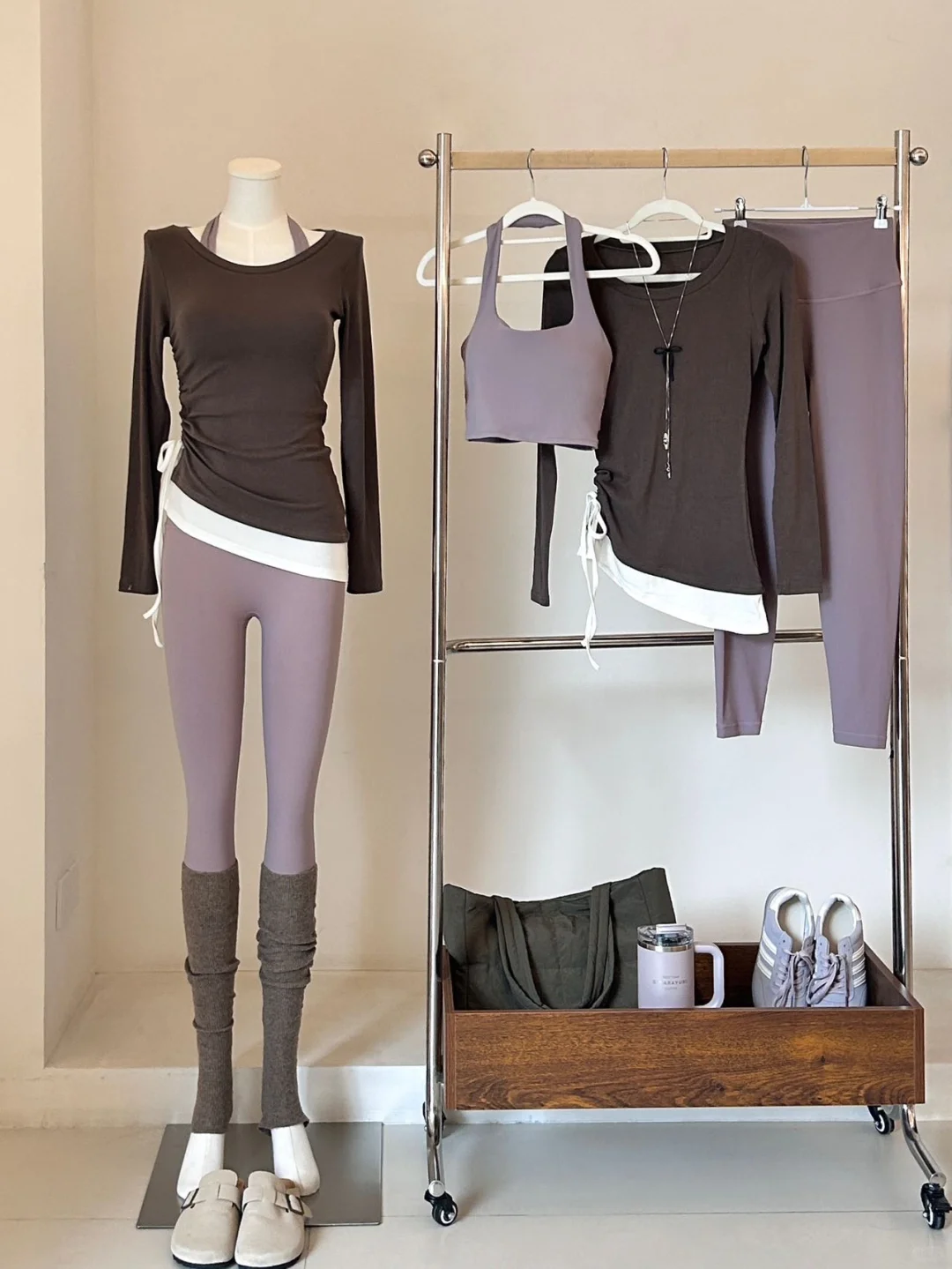 真的好喜欢这套！！！可以直接穿着上普拉提课