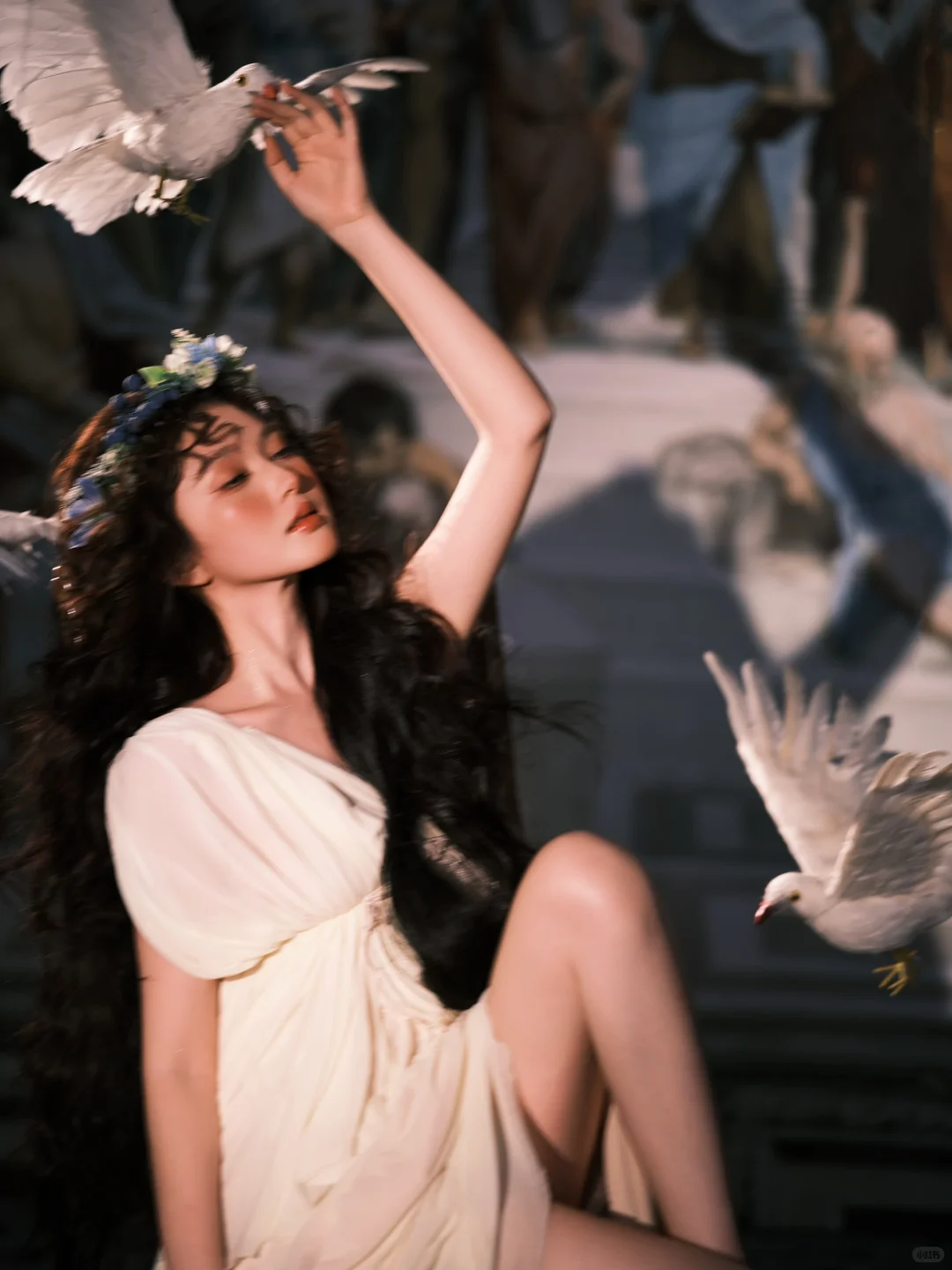 雕塑般的神女…这组拍出了神性！🕊️