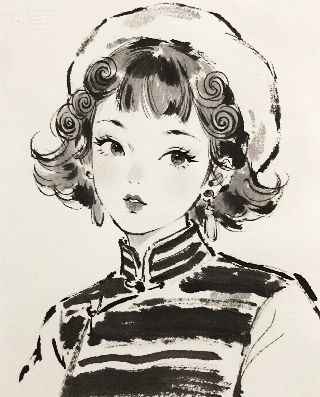 她很特别，很特别，快来临摹打卡呀